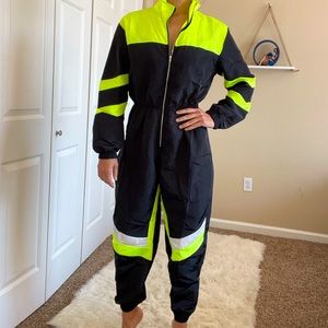 BRAND NEW Jumpsuit black & neon